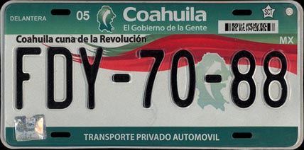 Coah. Mex #FDY-70-88