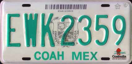 Coah Mex #EWK2359