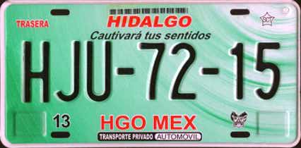 Hgo Mex #HJU-72-15