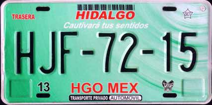 Hgo Mex #HJF-72-15