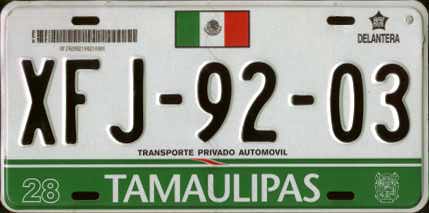 Tamps Mex #XFJ-92-03