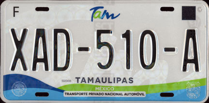 Tamps Mex #XAD-510-A