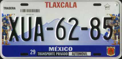 Tlax Mex #XUA-62-85